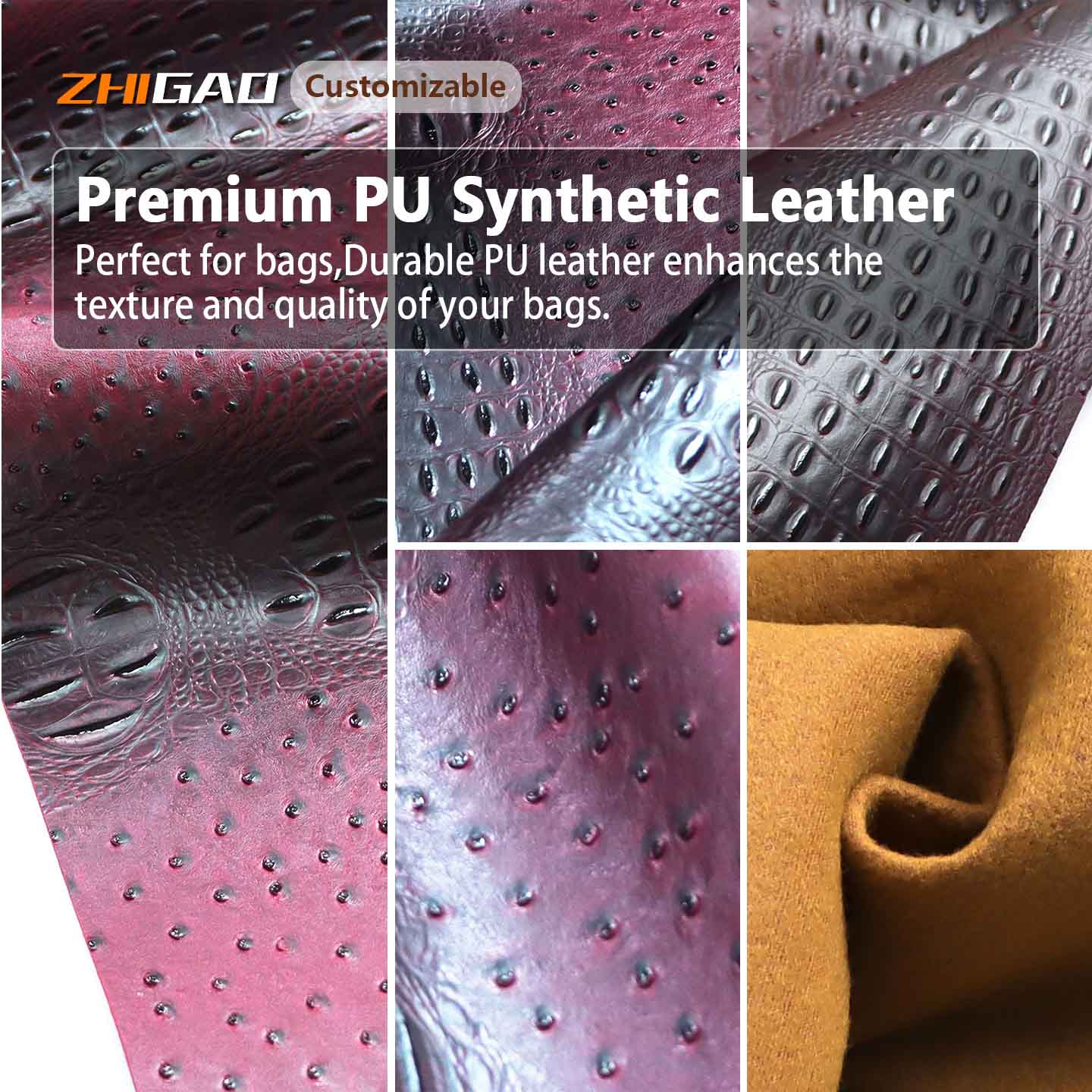 Zhigao Leather Factory julkaisee uuden premium-strutsikuvioisen PU-nahan laukkujen valmistukseen Zhigao Leather Factory julkaisee uuden premium-strutsikuvioisen PU-nahan laukkujen valmistukseen