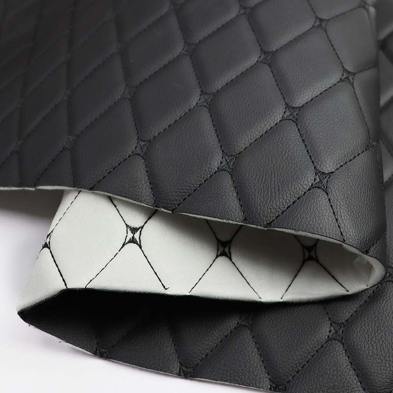 Brodeerattu komposiittivaahto PVC-nahkainen auton istuinsuojakangas